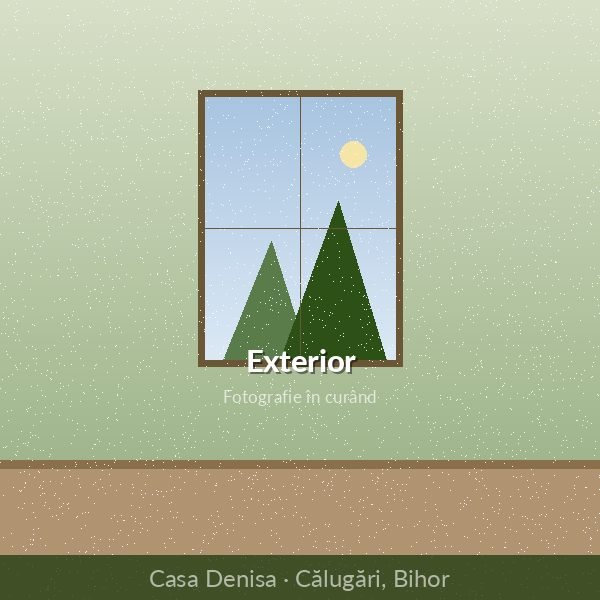 Exteriorul casei Denisa din Călugări