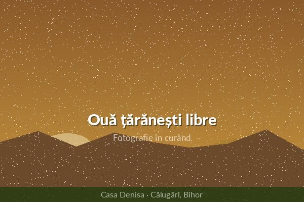 Ouă țărănești libre — produs tradițional din Călugări, Bihor