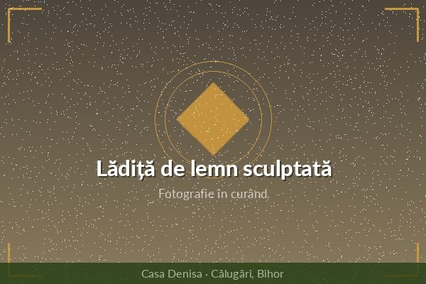 Lădiță de lemn sculptată — vechituri din Bihor